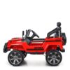Дитячий повнопривідний електромобіль Bambi Jeep Sunshine Classic з багажником та ручкою для транспортування, червоний