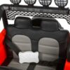 Дитячий повнопривідний електромобіль Bambi Jeep Sunshine Classic з багажником та ручкою для транспортування, червоний