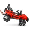 Дитячий повнопривідний електромобіль Bambi Jeep Sunshine Classic з багажником та ручкою для транспортування, червоний