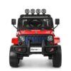 Дитячий повнопривідний електромобіль Bambi Jeep Sunshine Classic з багажником та ручкою для транспортування, червоний