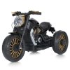 Дитячий електромотоцикл Bambi Retro-Motorbike TURBO Series триколісний, чорний