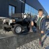 Дитячий двомісний повнопривідний електромобіль Bambi Toyota Land Cruiser (MP3) з ручкою для транспортування та багажником, чорний
