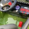 Дитячий повнопривідний електромобіль Bambi Jeep Sunshine Military з багажником та ручкою для транспортування, зелений камуфляж