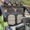 Дитячий повнопривідний електромобіль Bambi Jeep Sunshine Military з багажником та ручкою для транспортування, зелений камуфляж