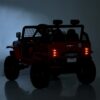 Дитячий повнопривідний Bambi Jeep Rubicon 4x4 Sport (MP3) з багажником, білий