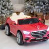 Дитячий повнопривідний електромобіль Bambi Mercedes-Benz Maybach S600 (MP3) з ручкою для транспортування з автофарбуванням, рожевий