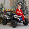 Дитячий двомісний повнопривідний електромобіль Bambi Buggy HardcoreX 06 UA з флагштоками, до 50 кг