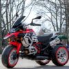 Дитячий електромотоцикл BMW R1250 GS Adventure триколісний з підсвіткою, червоний