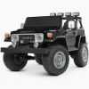 Дитячий двомісний повнопривідний електромобіль Bambi Toyota Land Cruiser (MP3) з ручкою для транспортування та багажником, чорний