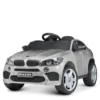 Дитячий повнопривідний електромобіль Bambi BMW Biturbo V8 (MP3) з ручкою для транспортування та автофарбуванням, сірий