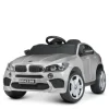 Дитячий повнопривідний електромобіль Bambi BMW Biturbo V8 (MP3) з ручкою для транспортування та автофарбуванням, сірий