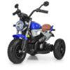 Дитячий електромотоцикл Bambi BMW R nineT Pure NEW (MP3) триколісний з гумовими колесами, синій