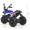 Дитячий електромотоцикл Bambi BMW R nineT Pure NEW (MP3) триколісний з гумовими колесами, синій