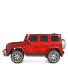 Дитячий двомісний повнопривідний електромобіль Bambi Mercedes AMG G63 (MP3) з ручкою для транспортування та автофарбуванням, червоний