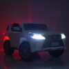 Дитячий двомісний повнопривідний електромобіль Bambi Lexus LX 570 (MP3) з ручкою для транспортування та автофарбуванням, червоний