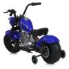 Дитячий двомісний електромотоцикл Bambi Harley-Davidson з підсвіткою та підніжкою (MP3), до 80 кг, до 20 км, синій