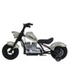 Дитячий двомісний електромотоцикл Bambi Harley-Davidson з підсвіткою та підніжкою (MP3), до 80 кг, до 20 км, сірий