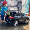 Дитячий повнопривідний електромобіль Bambi Mercedes Biturbo Sport (MP3) з ручкою для транспортування та автофарбуванням, чорний