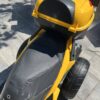 Дитячий триколісний електромотоцикл Bambi BMW R (MP3) з багажником, жовтий