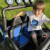 Дитячий двомісний повнопривідний електромобіль Bambi Buggy 4x4 RSX (MP3) з багажником, до 50 кг, до 7 км, синій