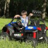 Дитячий двомісний повнопривідний електромобіль Bambi Buggy 4x4 RSX (MP3) з багажником, до 50 кг, до 7 км, синій