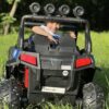 Дитячий двомісний повнопривідний електромобіль Bambi Buggy 4x4 RSX (MP3) з багажником, до 50 кг, до 7 км, синій