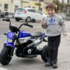 Дитячий електромотоцикл Bambi BMW R nineT Pure NEW (MP3) триколісний з гумовими колесами, синій