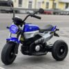Дитячий електромотоцикл Bambi BMW R nineT Pure NEW (MP3) триколісний з гумовими колесами, синій