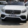 Дитячий повнопривідний електромобіль Bambi Mercedes Biturbo Sport (MP3) з ручкою для транспортування, білий