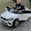 Дитячий повнопривідний електромобіль Bambi BMW Biturbo V8 (MP3) з ручкою для транспортування, білий