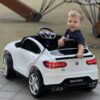Дитячий повнопривідний електромобіль Bambi BMW Biturbo V8 (MP3) з ручкою для транспортування, білий