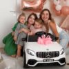 Дитячий повнопривідний електромобіль Bambi Mercedes Biturbo Sport (MP3) з ручкою для транспортування, білий
