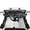 Дитячий повнопривідний електромобіль Bambi Jeep Rubicon (MP3) з багажником, ручкою для транспортування та рухливим капотом, білий