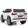 Дитячий двомісний повнопривідний електромобіль Bambi Lexus LX 570 (MP3) з ручкою для транспортування, білий