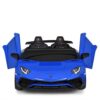Дитячий двомісний електромобіль Lamborghini Aventador SV (MP3) до 100 кг, синій