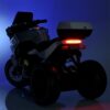 Дитячий триколісний електромотоцикл TOYS (MP3) з багажником та пультом керування, білий