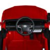 Дитячий електромобіль Toyota Land Cruiser з ручкою+коліщатками для транспортування та рухливим капотом, червоний