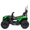 Дитячий двомісний повнопривідний електромобіль Bambi Buggy HardcoreX 06 UA з флагштоками, до 50 кг, зелений