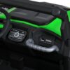 Дитячий двомісний повнопривідний електромобіль Bambi Buggy HardcoreX 06 UA з флагштоками, до 50 кг, зелений