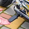 Дитячий двомісний електромотоцикл Bambi Harley-Davidson з підсвіткою та підніжкою (MP3), до 80 кг, до 20 км, жовтий