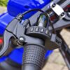 Дитячий двомісний електромотоцикл Bambi Harley-Davidson з підсвіткою та підніжкою (MP3), до 80 кг, до 20 км, синій