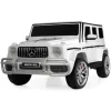 Дитячий двомісний повнопривідний електромобіль Bambi Mercedes AMG G63 (MP3) з ручкою для транспортування, білий