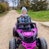 Дитячий повнопривідний електромобіль Baggy Can-Am Rotax, рожевий