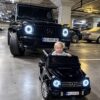 Дитячий повнопривідний електромобіль Bambi Mercedes-Benz AMG G500 (MP3) з додатковими коліщатками та автофарбуванням, чорний