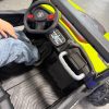Дитячий двомісний повнопривідний електромобіль Bambi Buggy HardcoreX 06 UA з флагштоками, до 50 кг, зелений