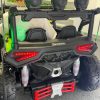 Дитячий двомісний повнопривідний електромобіль Bambi Buggy HardcoreX 06 UA з флагштоками, до 50 кг, зелений