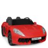 Дитячий двомісний електромобіль Bambi Porsche Cayman до 100 кг, червоний