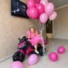 Дитячий електромотоцикл Bambi BMW COMFORT триколісний, рожевий