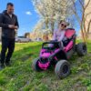 Дитячий повнопривідний електромобіль Baggy Can-Am Rotax, рожевий