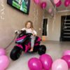 Дитячий електромотоцикл Bambi BMW COMFORT триколісний, рожевий